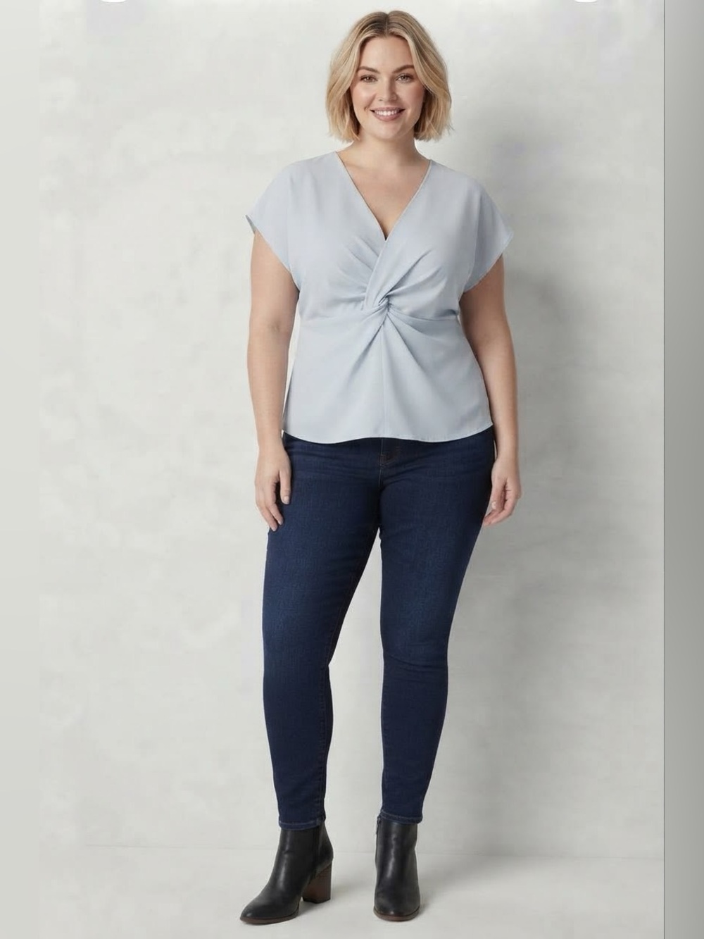 Sam And Jess Womens V Neck Blouse